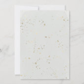 Tropical Palm Trees Foto Gilded Save the Date Einladung (Rückseite)