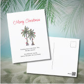 Tropical Palm Trees Frohe Weihnachten