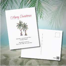 Tropical Palm Trees Frohe Weihnachten