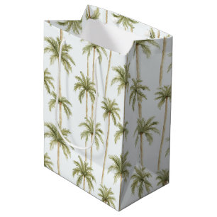 Tropical Palm Trees Geburtstag Mittlere Geschenktüte