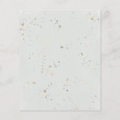 Tropical Palm Trees Gilded Script Save the Date (Rückseite)