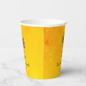 Tropical Palm Trees Gold Sommer Swim Pool Party Pappbecher (Rechts)