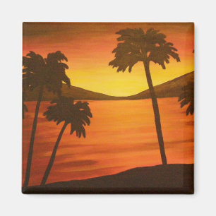 Tropical Palm Trees Magnet