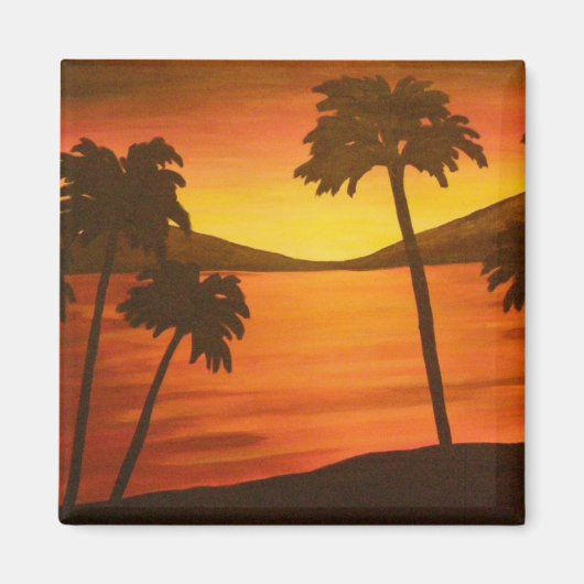 Tropical Palm Trees Magnet (Vorne)