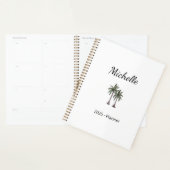 Tropical Palm Trees Moderner Strand Personalisiert Planer (Anzeige)
