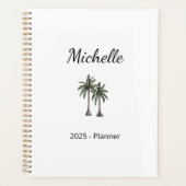 Tropical Palm Trees Moderner Strand Personalisiert Planer (Vorderseite)