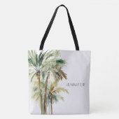 Tropical Palm Trees Moderner Strand Tasche (Vorderseite)