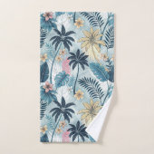 Tropical Palm Trees Monstera Beach Badhandtuch Set (Handtuch)