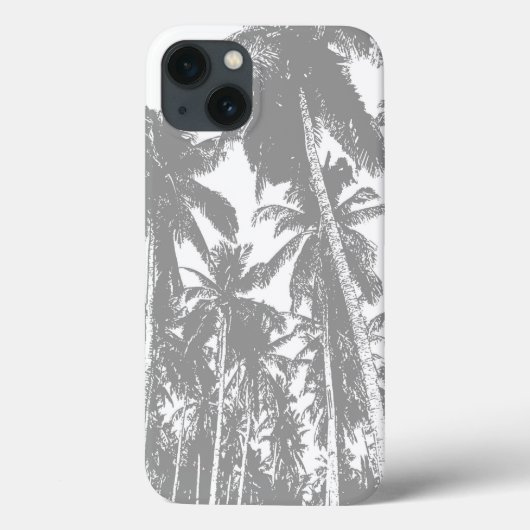 Tropical Palm Trees Muster Handy-Fall Case-Mate iPhone Hülle (Rückseite)