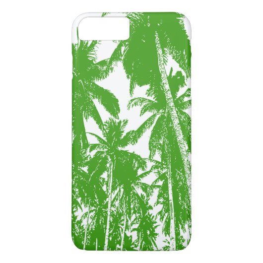 Tropical Palm Trees Muster Handy-Fall Case-Mate iPhone Hülle (Rückseite)
