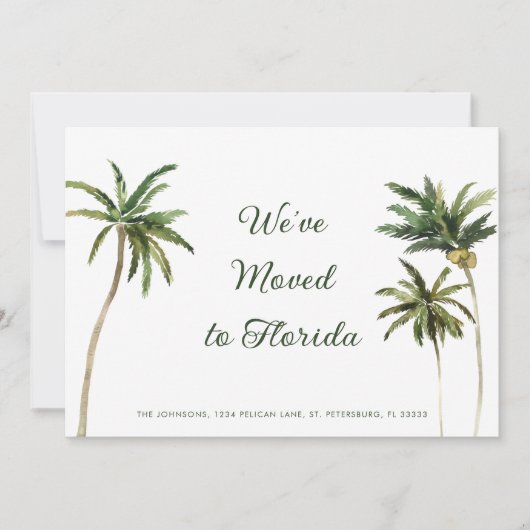Tropical Palm Trees New Address (Vorderseite)