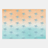 Tropical Palm Trees Ombre Geschenkpapier Set (Vorderseite 2)