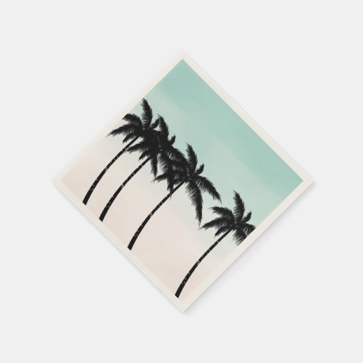 Tropical Palm Trees Ombre Serviette (Ecke)