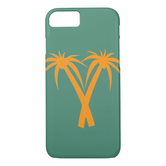 Tropical Palm Trees Orange Summer Case-Mate iPhone Hülle (Rückseite)