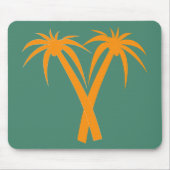 Tropical Palm Trees Orange Summer Mousepad (Vorne)
