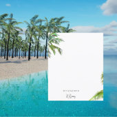 Tropical Palm Trees Personalisiert Name Stationery