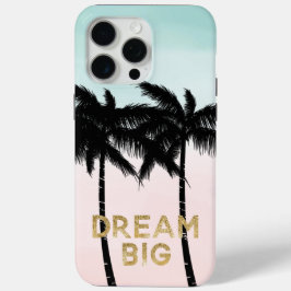 Tropical Palm Trees Pink Mint Ombre Gold Traum gro Case-Mate iPhone Hülle
