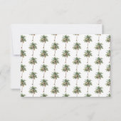 Tropical Palm Trees QR RSVP Card (Rückseite)