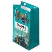 Tropical Palm Trees Retro Party Vielen Dank Kleine Geschenktüte (Vorderseite Schrägansicht)