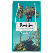 Tropical Palm Trees Retro Party Vielen Dank Kleine Geschenktüte (Vorderseite)