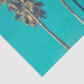 Tropical Palm Trees Retro Seidenpapier (Ausschnitt)