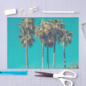Tropical Palm Trees Retro Seidenpapier (Handwerk)