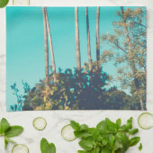 Tropical Palm Trees Retro Vibe Geschirrtuch (Gefaltet)