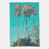 Tropical Palm Trees Retro Vibe Geschirrtuch (Vertikal)