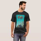 Tropical Palm Trees Retro Vibe T-Shirt (Vorne ganz)