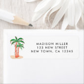 Tropical Palm Trees Return Address (Insitu)
