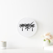 Tropical Palm Trees Runde Wanduhr (Zuhause)