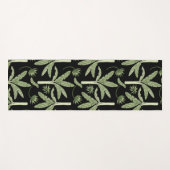 Tropical palm trees seamless pattern yogamatte (Vorderseite (Horizontal))