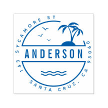 Tropical Palm Trees Summer Family Rücksendeadresse