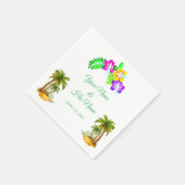 Tropical Palm Trees Thunder_Cove Serviette (Ecke)