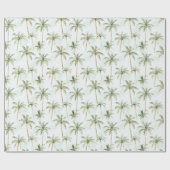 Tropical Palm Trees Wedding Geschenkpapier (Flach)