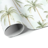 Tropical Palm Trees Wedding Geschenkpapier (Rolleneckpunkt)