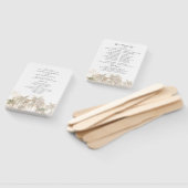 Tropical Palm Trees Wedding Program Fächer (Non-assembled)