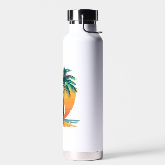 Tropical Palm Trees with Vibrant Sunset Trinkflasche (Links)