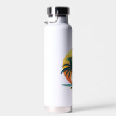 Tropical Palm Trees with Vibrant Sunset Trinkflasche (Rechts)