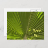 Tropical Palm Vielen Dank Postkarte (Vorne/Hinten)