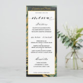 Tropical Palm Wedding Dinner Menü Menükarte (Stehend Vorderseite)