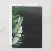 Tropical Palm Wedding Einladung (Rückseite)