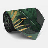 Tropical Palm Wedding Krawatte (Gerollt)