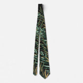 Tropical Palm Wedding Neck Tie 3 Krawatte (Rückseite)