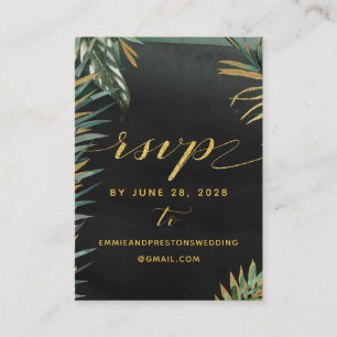 Tropical Palm Wedding Online UAWG & Details Mighty Visitenkarte