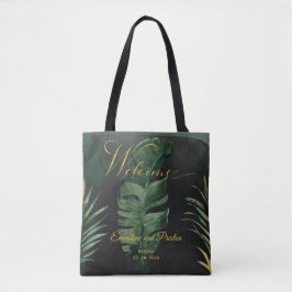 Tropical Palm Wedding Welcome Guest Gift Tasche