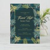 Tropical Palms 12x18 Einladung (Stehend Vorderseite)