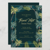 Tropical Palms 12x18 Einladung (Vorne/Hinten)