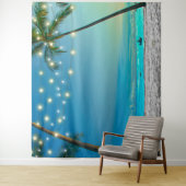 Tropical Palms Beach Lights Fotoshop Hintergrund Wandteppich (Beispiel)