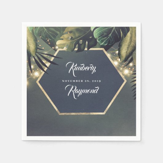 Tropical Palms Beach Serviette (Vorderseite)